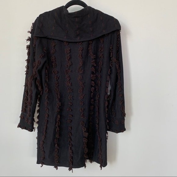 Nic + Zoe Long Black Cardigan Sweater Size M - Picture 5 of 7